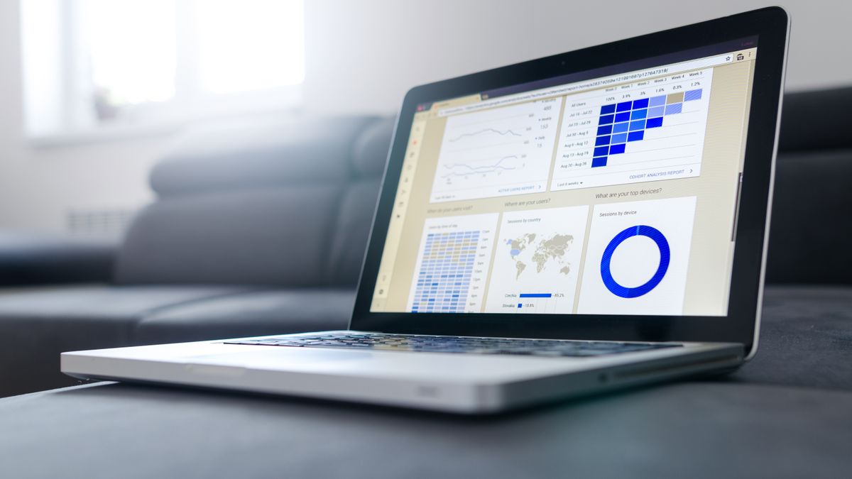 Painel de dados em uma tela mostrando consulta de empresas em lote